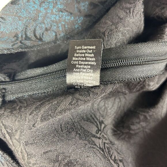 Saks Fifth Avenue Black Label Trouser Ankle Pants Shimmer Size‎ 10 Holiday - Picture 8 of 11